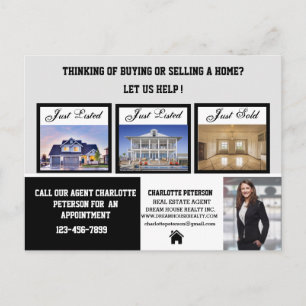 Moderne marketing voor onroerend goed briefkaart