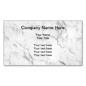 Moderne marmer achtergrond magnetisch visitekaartje (Voorkant)