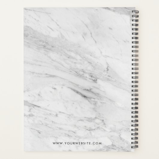 Moderne marmer Business Planner (Achterkant)