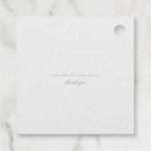 Moderne Marmer Dank Je Wel Echte Gouden Folie Bedankjes Labels (Achterkant)