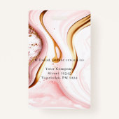 Moderne marmer Employee Photo ID Badge (Achterkant)