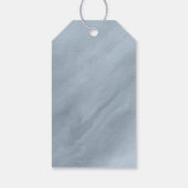 Moderne marmer Glitter Wedding Dusty Blue ID816 Cadeaulabel (Achterkant)