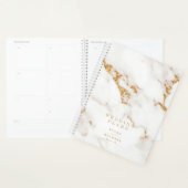 Moderne marmer Glitter Wedding Gold ID816 Planner (Display)