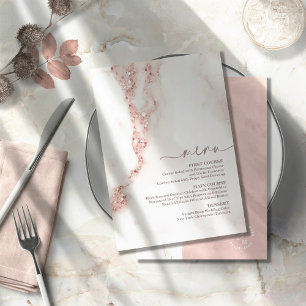 Moderne marmer Glitter Wedding Roos Gold ID816