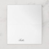 Moderne marmer in blanco tafelgast (Buitenkant ongevouwen)