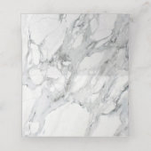 Moderne marmer in blanco tafelgast (Binnenkant ongevouwen)