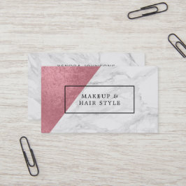 Moderne marmer met Faux Roos Gold Visitekaartje