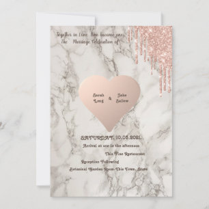 Moderne marmer met roze glitters