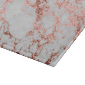 Moderne marmer Roos Gold Glitter Snijplank (Hoek)