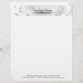 Moderne marmer Stone Texture Professional Briefhoofd Ontwerp (Voorkant / Achterkant)