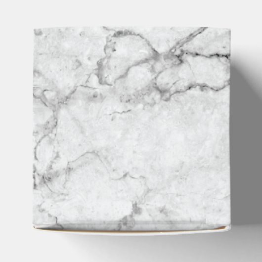 Moderne marmeren bruiloft gunst doos bedankdoosjes (Bovenkant)