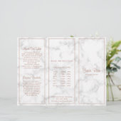 Moderne Marmeren Elegante Zakelijke Trifold Brochu (Staand voorkant)