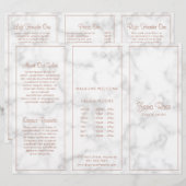 Moderne Marmeren Elegante Zakelijke Trifold Brochu (Voorkant / Achterkant)