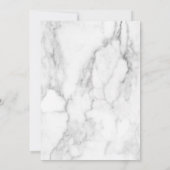 Moderne Marmeren Foto Viering van het Leven/Begraf Kaart (Achterkant)