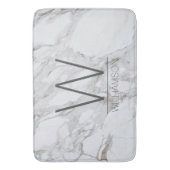 Moderne marmeren monogram badkamer decor badmat (Voorkant Verticaal)
