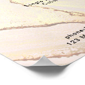 Moderne Marmeren Prijslijst Poster (Hoek)