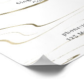 Moderne Marmeren Prijslijst Poster (Hoek)