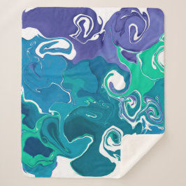 Moderne marmeren stijl Sherpa Blanket Sherpa Deken