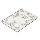 Moderne marmernaam zeer belangrijk Notitieboek (Linkerzijde)