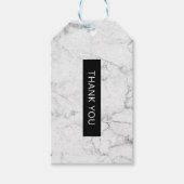 Moderne marmertag cadeaulabel (Voorkant)