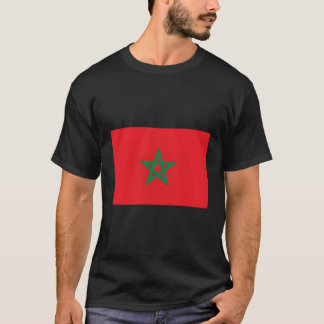 Moderne Marokkaanse vlag T-shirt