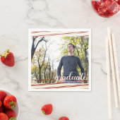 Moderne maroo- en goudstapes Afstuderen Napkins Servetten (Insitu)