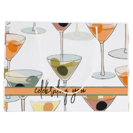 Moderne Martini Olijven en glazen uit de Middeleeu Groot Cadeauzakje