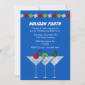 Moderne Martinis Holiday Cocktail Party Invitation (Devant)