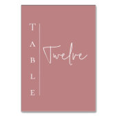 Moderne Mauve bruiloft Kaart (Voorkant)