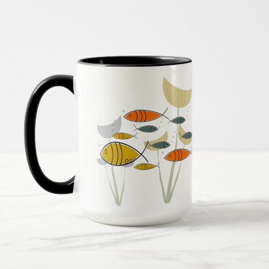 Moderne MCM Retro viszwemmers Planten Mok (Links)