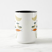 Moderne MCM Retro viszwemmers Planten Mok (Midden)