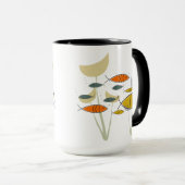 Moderne MCM Retro viszwemmers Planten Mok (Voorkant rechts)