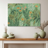 Moderne Meadow Floral Canvas Art Afdruk
