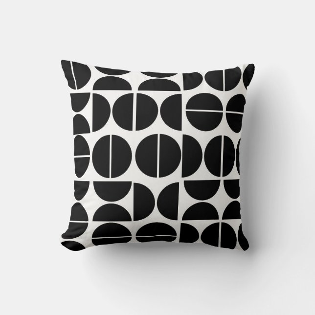 Moderne medio-eeuwse abstracte cirkel kussen (Voorkant)