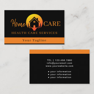 Moderne Medische Gezondheidszorg Zwart Visitekaartje
