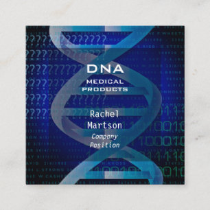 Moderne Medische Wetenschap DNA Vierkante Visitekaartje