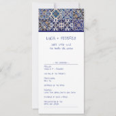 Moderne méditerranéen italien programme de mariage (Devant)