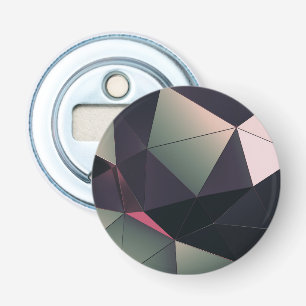 Moderne meerkleurige polygonen flesopener button flesopener