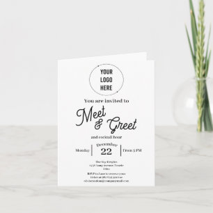 Moderne meet en greet business minimalist