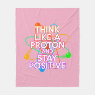 Moderne Meidengroene Roze Inspirerende Wetenschaps Fleece Deken