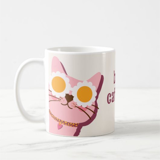 Moderne Meilleur Chat Maman Jamais Mug (Gauche)