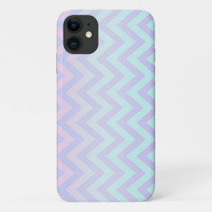 Moderne Meisjesachtige Ombre Zigzag Chevron Patroo iPhone 11 Hoesje