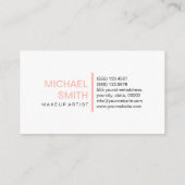 Moderne Meloen Elegant Professioneel Gewoon Wit Visitekaartje (Achterkant)