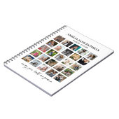 Moderne Memorial Guest voor fotocollage Notitieboek (Linkerzijde)