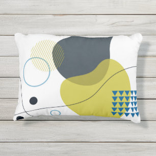 Moderne, Memphis, koele, unieke, trendy illustrati Buitenkussen