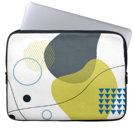 Moderne, Memphis, koele, unieke, trendy illustrati Laptop Sleeve