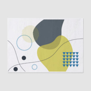 Moderne, Memphis, koele, unieke, trendy illustrati Tissuepapier