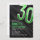 Moderne Mens 30e anniversaire Invitation (Devant)