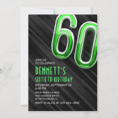 Moderne Mens 60e anniversaire Invitation (Devant)