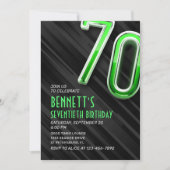 Moderne Mens 70e anniversaire Invitation (Devant)